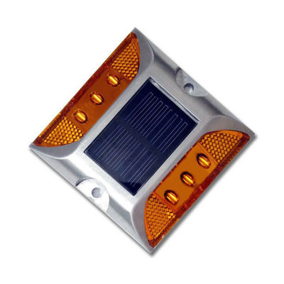 Sécurité routière Stud Safebuild IP68 imperméable à l'eau alimenté par l'énergie solaire en aluminium intégré yeux de chat LED Road Studs