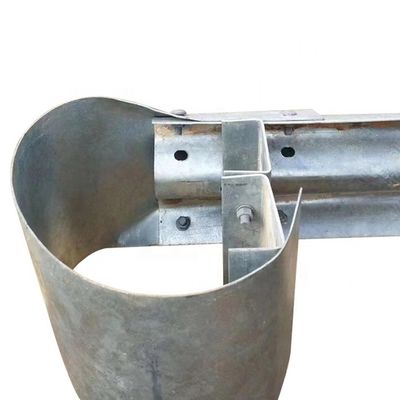 Anti-corrosion W faisceau de protection de la route garde-corps d'acier extrémité des ailes Ronde avec taille personnalisée