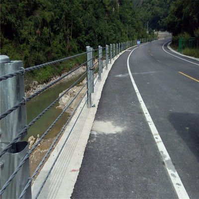 Barrières de sécurité routière avec fil d'acier souple, câble souple, garde-corps