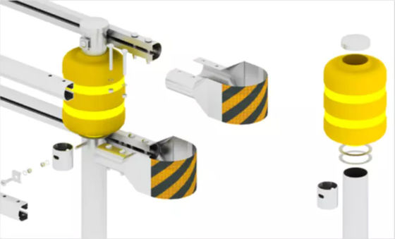 Barrière à rouleaux galvanisés à chaud Solution abordable pour la sécurité routière