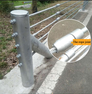 Barrière de câble galvanisée en acier inoxydable pour la sécurité routière