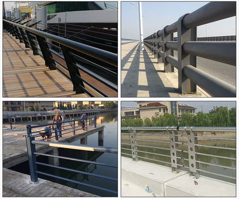 Résistance élevée en acier inoxydable composite pont garde-corps garde-corps de sécurité