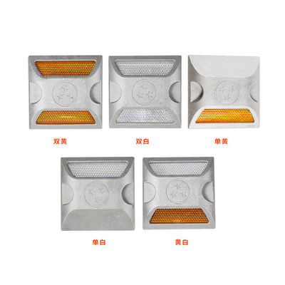 Aluminium LED lumière réfléchissante yeux de chat double côtés de la route Stud pour le cône de la route d'avertissement