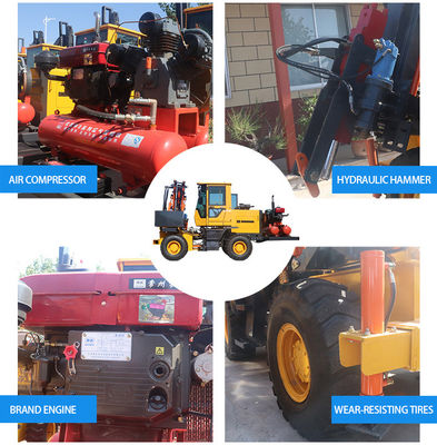 CE routier garde-corps conducteur de pile machine hydraulique pour le forage