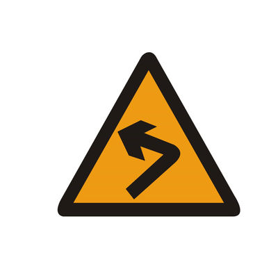 Signe de sécurité routière avec cercle de feuille réfléchissante de taille personnalisée