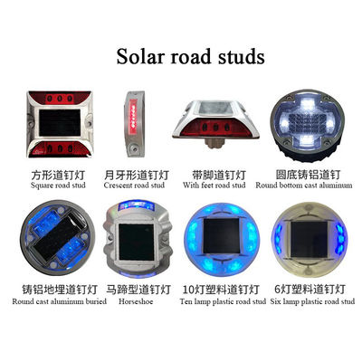 Résistant à la réflexion solaire de la route en aluminium coulé intégré pour l'avertissement routier