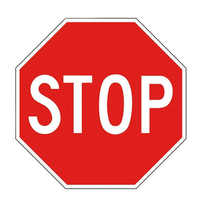 Affiche et panneau de signalisation de sécurité routière en acier/aluminium personnalisé à haute visibilité
