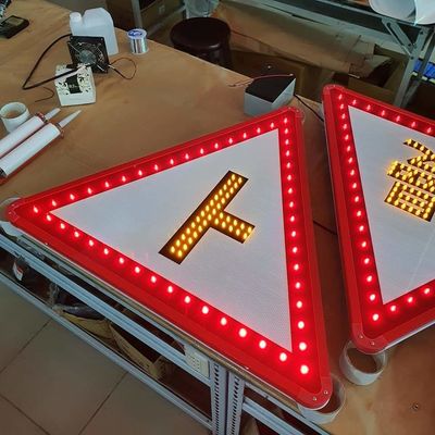 Affiche et panneau de signalisation de sécurité routière en acier/aluminium personnalisé à haute visibilité