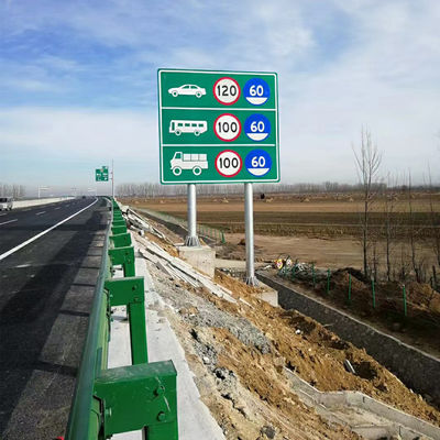 Affiche et panneau de signalisation de sécurité routière en acier/aluminium personnalisé à haute visibilité