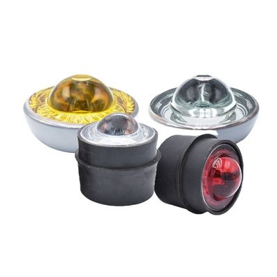 L'aluminium et le PC alimenté par l'énergie solaire rouge intégré yeux de chat LED routiers pour vos besoins