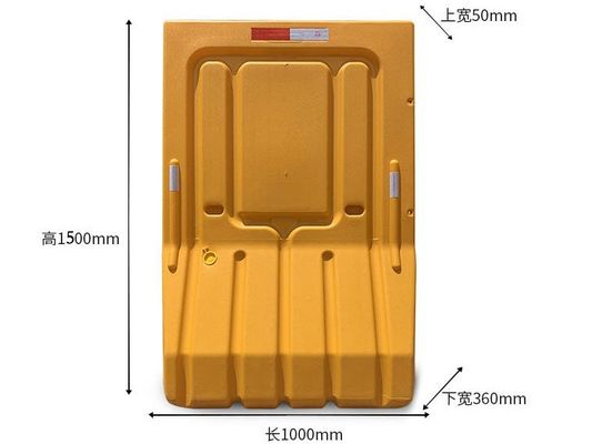Sécurité routière barrière d'accident remplie d'eau Trafic en couleurs vives avec du matériel PE
