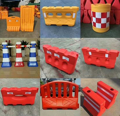 Sécurité extérieure barrière de sécurité routière en plastique personnalisée remplie d'eau