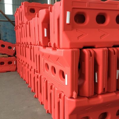 Sécurité extérieure barrière de sécurité routière en plastique personnalisée remplie d'eau