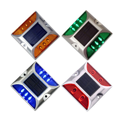 Indicateur conique de route en aluminium, ruban réfléchissant à LED, étrier solaire pour la sécurité routière