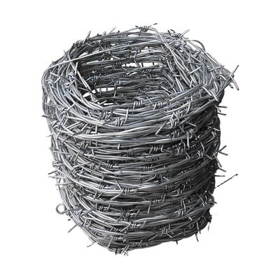 Clôture en fil barbelé en acier galvanisé ISO pour la sécurité extérieure