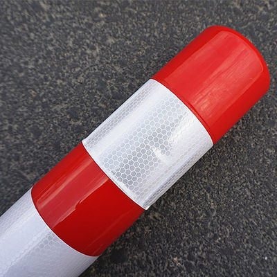 Sécurité routière cônes de circulation en PE rouge réfléchissants hautement visibles pour le contrôle de la circulation