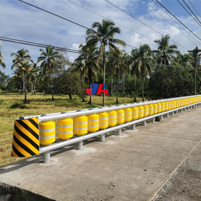 Sécurité routière Barrière à rouleaux à double rouleau anti-corrosion pour la sécurité routière