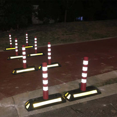 Cones de roue réfléchissants en caoutchouc Cones de gestion de la circulation hautement visibles