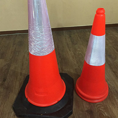 Conos routiers en PE en plastique Conos routiers orange hautement visibles