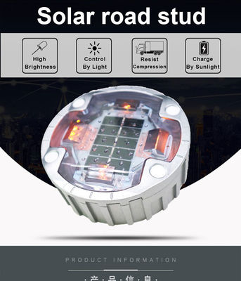 Sécurité routière Épouvanteur solaire intégré à l'œil de chat en haute réflectivité et en aluminium