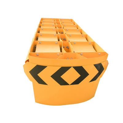 Barrière de protection galvanisée en poudre pour la sécurité routière