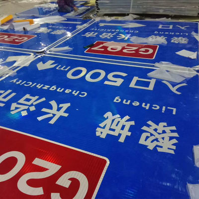 Signe routier en aluminium de taille standard personnalisé pour la gestion du trafic