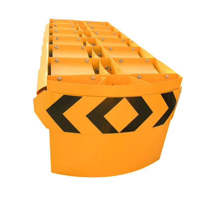 Barrière de coussin d'accident galvanisée et en poudre pour la sécurité routière