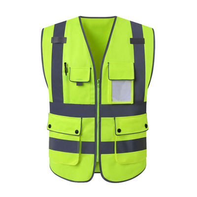 Veste réfléchissante pour cyclisme en plein air avec bande réfléchissante de haute visibilité