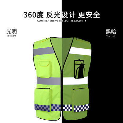 Veste réfléchissante pour cyclisme en plein air avec bande réfléchissante de haute visibilité