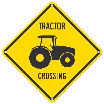 Signes routiers réfléchissants avec 10 cm-25 cm de ruban adhésif et 50 cm de hauteur en taille standard