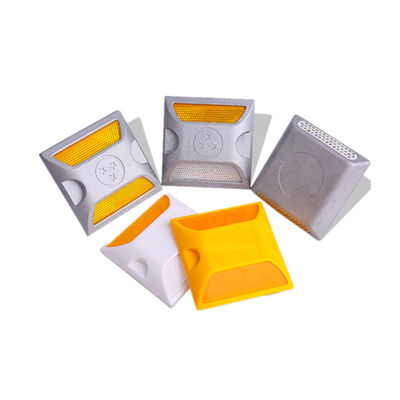 10cm-25cm ruban réfléchissant G105 jaune en aluminium moulé carré