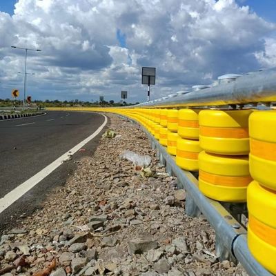 OEM Barrière de sécurité à rouleaux routiers garde-corps Barrière de collision à rouleaux galvanisés à chaud