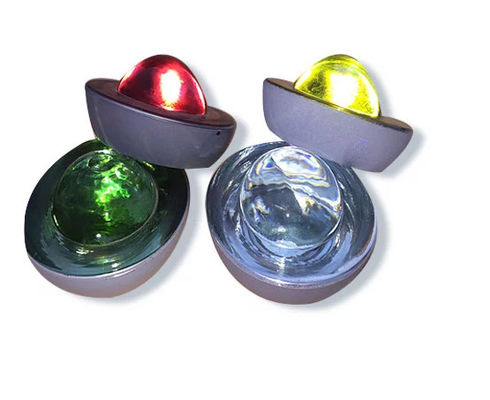 G105 Ronde œil de chat étalon de route solaire en rouge bleu jaune blanc vert couleur LED