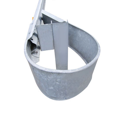 Barrière de protection routière à poutre W revêtue de revêtement galvanisé et borne d'extrémité