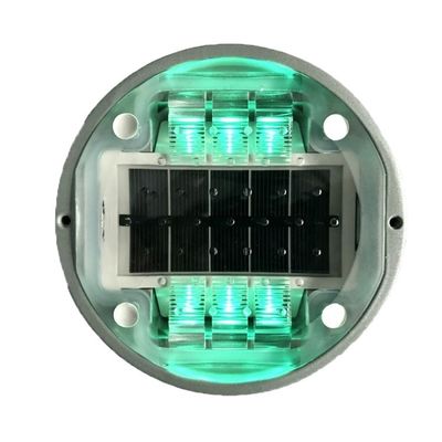 Couleur LED étanche à l'eau Soleil Aluminium Cat Eye Réflecteur routier Stud pour la sécurité routière