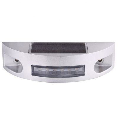 LED solaire en aluminium moulé semi-cercle Cat Eye Road Stud pour l'avertissement de sécurité routière