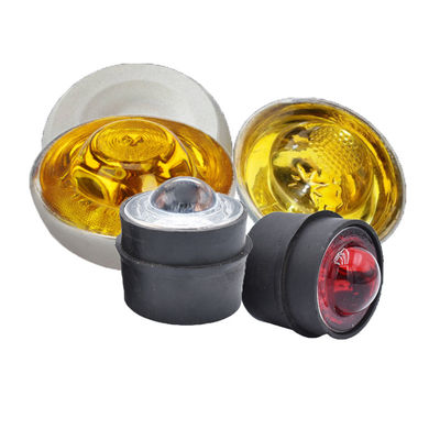 LED vitre trempée côté réfléchissante lumière solaire routier Stud Pour cône de route personnalisé