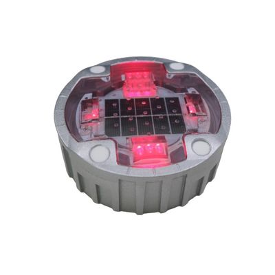 Équipement de sécurité routière, lampe solaire clignotante en aluminium LED