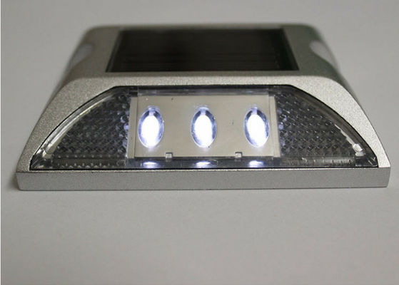 Équipement de sécurité routière, lampe solaire clignotante en aluminium LED