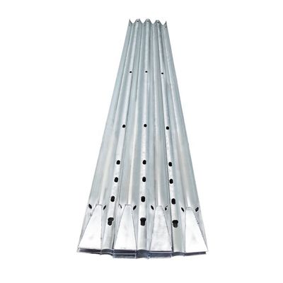 Barrière de circulation routière galvanisée W balise garde-corps avec revêtement en zinc personnalisé