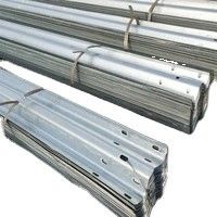 Sécurité routière Barrière de protection en acier galvanisé à chaud pour la barrière de circulation routière 2 faisceau d'onde