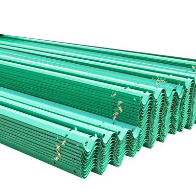 Q235 Q345 Barrière de protection en acier 2 courbée pour la sécurité routière