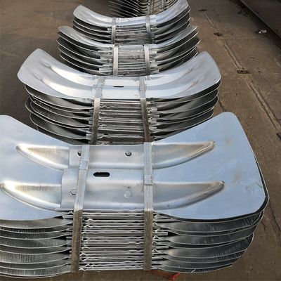 Fin de queue de poisson en acier galvanisé à chaud avec certificat ISO9001 2008