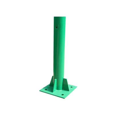 Postes ronds galvanisés et en poudre pour la sécurité routière