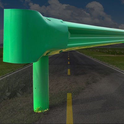 Barrière de protection galvanisée de la route AASHTO Standard End rond avec du matériau en acier inoxydable