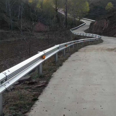 Route courbe courbée garde-corps galvanisée barrière routière en acier pour la sécurité du trafic