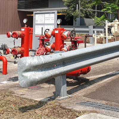 S235jr Système de protection routière galvanisé en acier